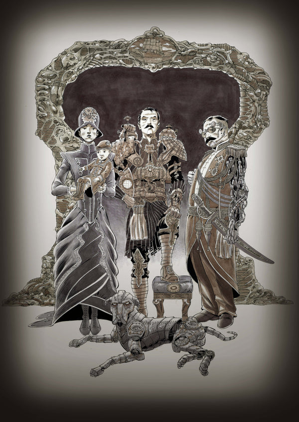 Steampunk Family, circa 1945
